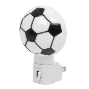 Luz de noche con lámpara E12, balón soccer, VOLTECK