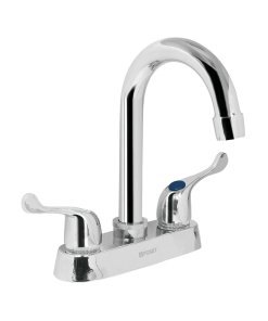 Mezcladora 4' para Lavabo con Cuello Bar, Manerales Palanca para un Uso Cómodo y Eficiente, Marca Foset, Clave 49280