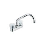 Mezcladora 4' para Lavabo con Tubular, Manerales Acrílico para un Estilo Moderno y Eficiencia, Marca Foset, Clave 47685