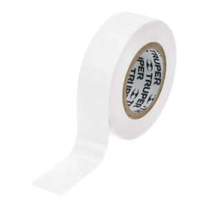 Cinta de aislar de 9 m x 19 mm, blanca, TRUPER