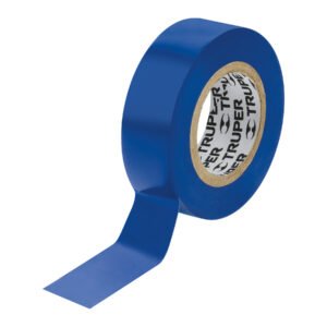 Cinta de aislar de 9 m x 19 mm, azul, TRUPER