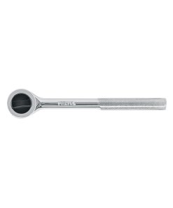 Matraca cuadro de 3/8' con cabeza redonda con disco, confiable para trabajos de ajuste mecánico, PRETUL, clave 27354.