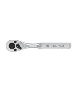 Matraca Truper Liberación Rápida 72 Dientes Cuadro 3/8" - Engrane de Alta Resistencia para Uso Profesional que Minimiza el Retroceso (Clave 102400)