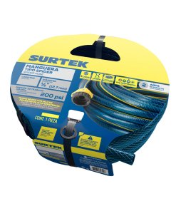 Manguera para jardín spider con conector plástico 1/2", 10 m Surtek M12S10P
