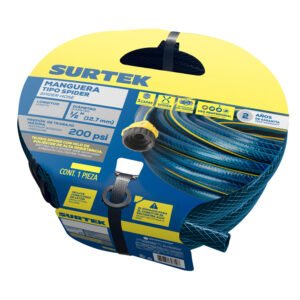Manguera para jardín spider con conector plástico 1/2", 15 m Surtek M12S15P