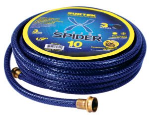 Manguera para jardín tejido spider con conector metálico 1/2", 20 m Surtek M12S20