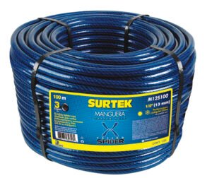 Manguera para jardín tejido spider en rollo 1", 50 m Surtek M1S50