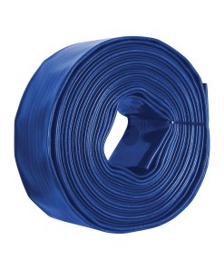 Rollo de manguera plana Truper de 3" x 100m - Tecnología de conducción de alto rendimiento para motobomba que permite evacuaciones industriales a distancias extraordinarias (Clave 100866)