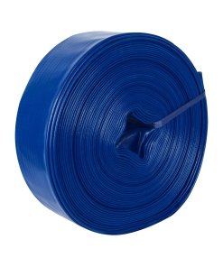 Rollo de manguera plana Truper de 4" x 50m - Tecnología de flujo máximo para motobomba que revoluciona la capacidad de evacuación en situaciones críticas (Clave 100867)