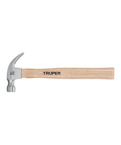Martillo Pulido TRUPER 7 oz con uña curva y mango de madera - Ligero para trabajos de precisión (Clave 16750)