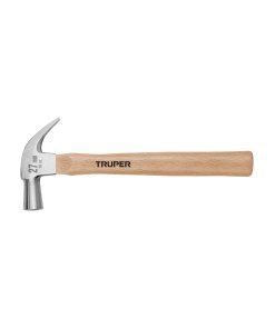 Martillo TRUPER con cabeza cónica 27 mm y uña curva en mango de madera - Resistencia superior para trabajos en hierro (Clave 10560)