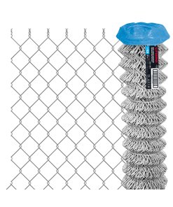 Rollo de Malla Ciclónica Cal.12.5, 1.75x20m, Abertura 55mm, Carga 46kg, Perfecto para Cercos de Alta Seguridad y Protección, clave 42950 - FIERO