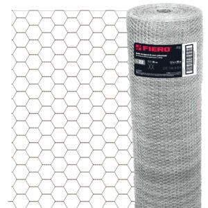 Rollo malla hexagonal cal.22, 1.2x 45m, abertura 25mm, 16kg