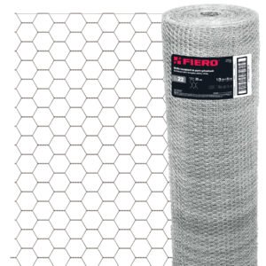 Rollo malla hexagonal cal.22, 1.75x 45m, abertura 25mm, 23kg