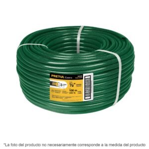 Metro de manguera 1' 3 capas en rollo de 50 m, PRETUL