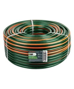 Metro de Manguera 3/4' Truper 3 Capas en Rollo de 100m - Construcción Flexible para Uso Residencial que Evita Pliegues (Clave 19859)