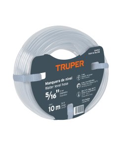 Manguera Truper Profesional de Nivel 5/16" - Tecnología de Precisión en Rollo de 10 m para Nivelaciones Profesionales que Equilibra Tamaño y Visibilidad (Clave 104053)