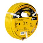 Manguera para compresor, de PVC, 15m x 1/4', PRETUL