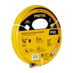 Manguera para compresor, de PVC, 5m x 1/4', PRETUL
