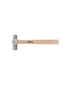 Martillo pulido de bola de 24 oz, mango de madera, herramienta de alta resistencia para trabajos pesados, PRETUL, clave 22659.