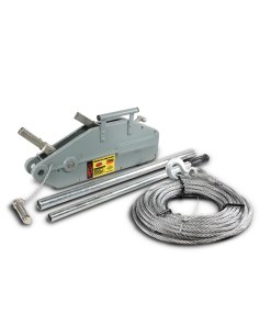 Malacate tirfor 1,200 kgs (ancho cable 8 mm x 20 mts) MIKELS MCAT-1200