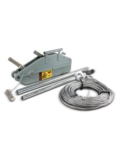 Malacate tirfor 2,400 kgs (ancho cable 11 mm x 20 mts) MIKELS MCAT-2400