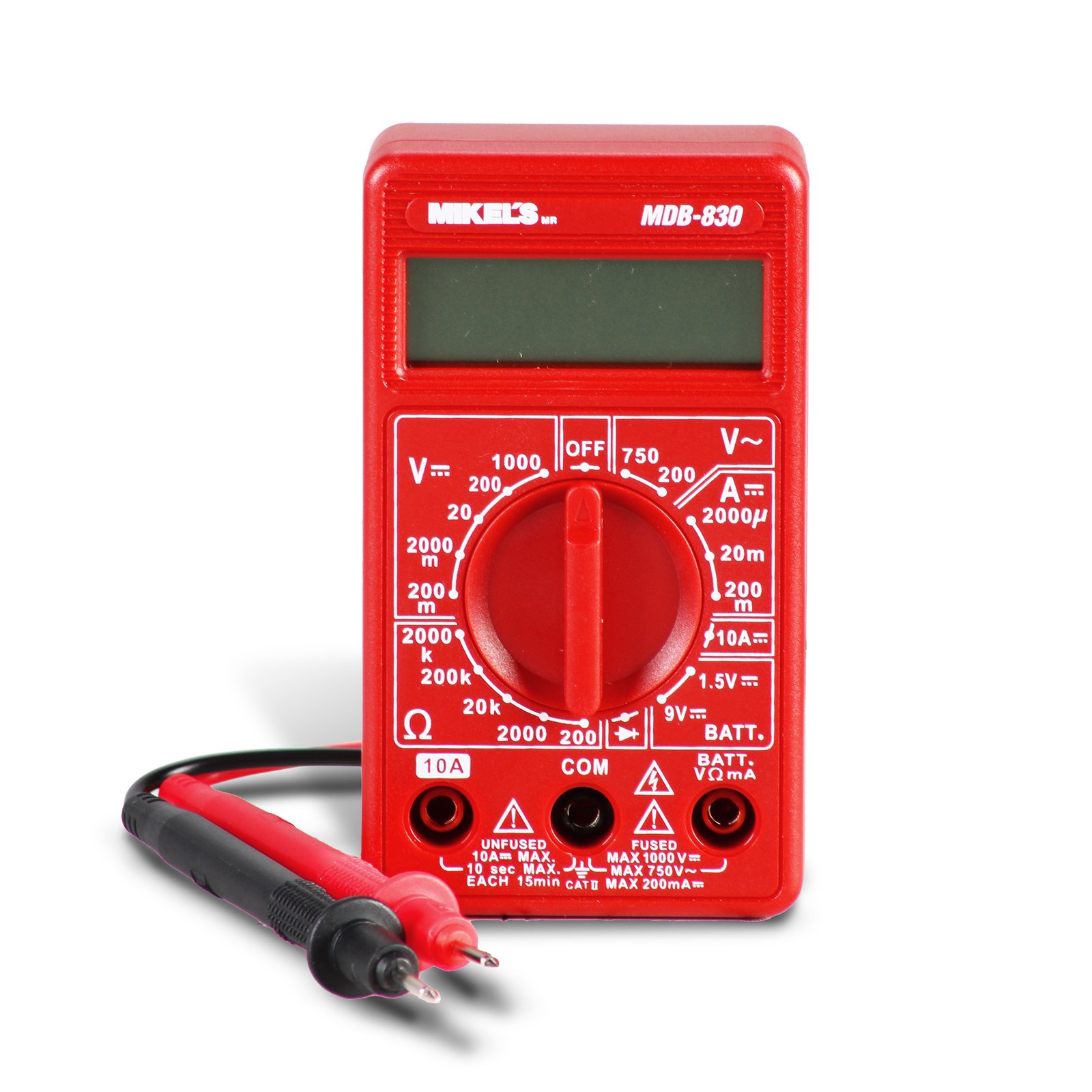 Multímetro digital básico MIKELS MDB-830
