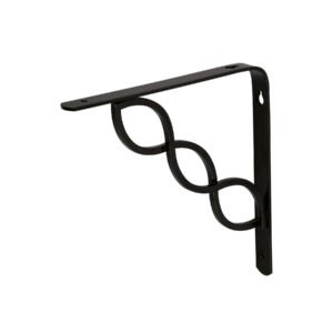 Ménsula reforzada negra 8 x 8', diseño trenza, FIERO