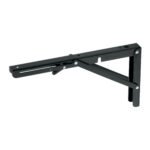 Ménsula plegable de acero negra 6' x 12', FIERO