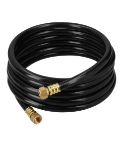 Manguera para Gas, PVC Negra, 3/8'x4 m, con conexión, altamente resistente para instalaciones de gas, clave 40078 - FOSET