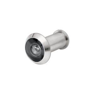 Mirilla de seguridad, 180°, lente de vidrio, cromo mate