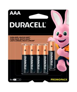 Pila alcalina Duracell® "AA", 5 piezas Surtek MN1500X5