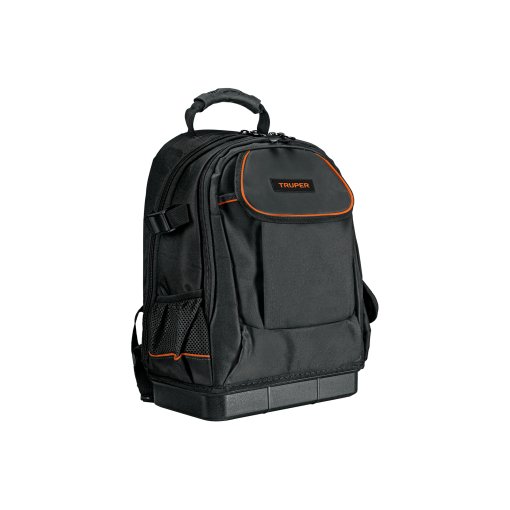 Mochila portaherramientas Truper 13" - Tecnología organizadora multidivisiones para trabajo profesional que maximiza la productividad en sitio (Clave 101375)