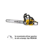 Motosierra de 45 cc a gasolina con barra de 18', PRETUL