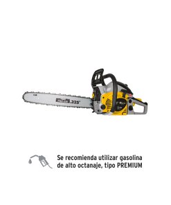 Motosierra 45 cc a gasolina con barra de 18', herramienta confiable para cortar madera gruesa, Pretul clave 26017