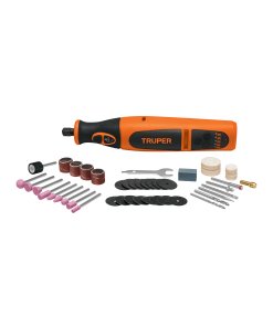 Herramienta Truper Pro Rotativa Inalámbrica 7.2V - Tecnología de Movilidad para Trabajos de Detalle que Elimina las Restricciones de Cables (Clave 102271)