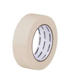 Cinta masking tape de 1-1/2' x 50 m, resistente y versátil para trabajos de pintura, Pretul clave 20671