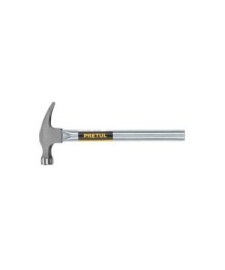 Martillo uña recta de 16 oz, mango tubular, opción versátil para trabajos de carpintería, PRETUL, clave 20596.