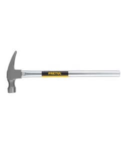 Martillo uña recta de 20 oz, mango tubular, robusto y confiable para trabajos generales, PRETUL, clave 20597.