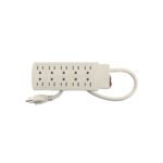 Multicontacto 14 AWG uso rudo con 10 entradas, VOLTECK