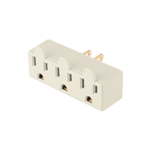 Multicontacto Volteck triple aterrizado barra - Tecnología de distribución lineal para espacios limitados que proporciona tres conexiones seguras con mínima ocupación de superficie (Clave 46810)