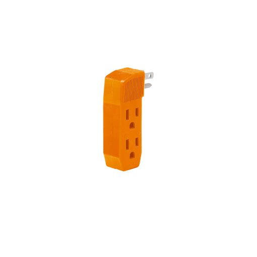 Multicontacto Volteck triple aterrizado tipo 'F' reforzado - Tecnología de expansión robusta para aplicaciones exigentes que proporciona triple conexión con estructura resistente a impactos (Clave 46803)