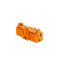 Multicontacto Volteck triple aterrizado tipo 'T' reforzado - Tecnología de distribución perpendicular para espacios diversos que optimiza la orientación del cableado con máxima seguridad (Clave 46804)