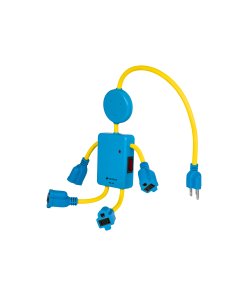 Multicontacto Volteck 16AWG Figura Infantil 4E - Diseño Seguro para Habitaciones Infantiles que Combina Diversión y Funcionalidad (Clave 48182)
