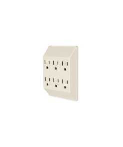 Multicontacto Volteck 6 entradas aterrizado cuadrado - Tecnología de distribución eléctrica para áreas de trabajo que proporciona conexión segura con diseño compacto y funcional (Clave 46811)