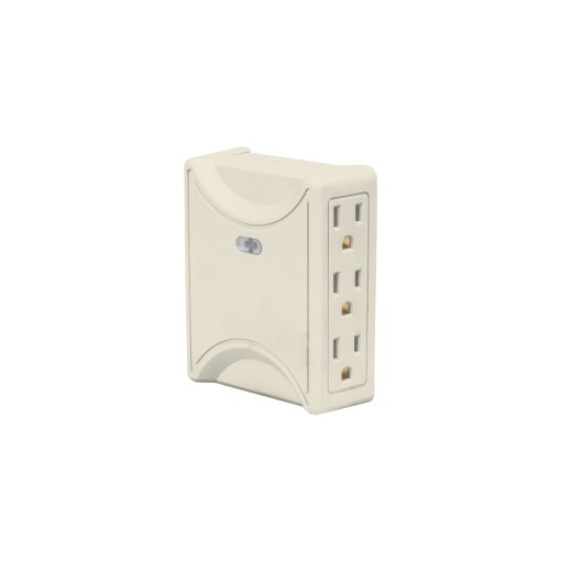 Multicontacto Volteck 6 entradas aterrizado lateral - Tecnología de alimentación múltiple para espacios limitados que optimiza acceso con disposición en paralelo maximizando eficiencia (Clave 46807)
