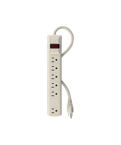 Multicontacto Volteck 14AWG 6E 450J - Protección Intermedia para Equipos de Oficina que Garantiza Seguridad (Clave 47184)