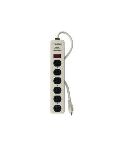 Multicontacto Volteck 14AWG 6E 600J - Alta Protección para Equipos Valiosos contra Picos Eléctricos (Clave 47185)
