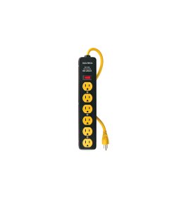 Multicontacto Volteck 14AWG 6E 600J Negro - Protección Avanzada para Equipos Electrónicos de Valor (Clave 46719)