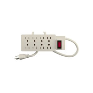 Multicontacto 14 AWG uso rudo con 8 entradas, VOLTECK